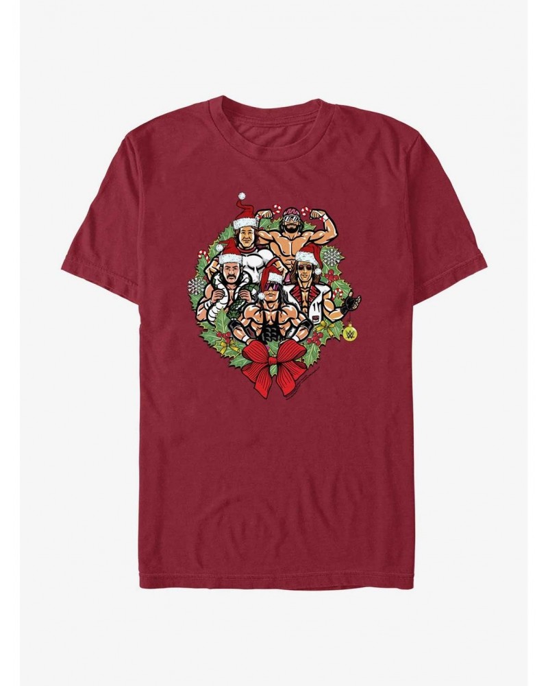 WWE Holiday Legends Wreath T-Shirt $6.12 T-Shirts