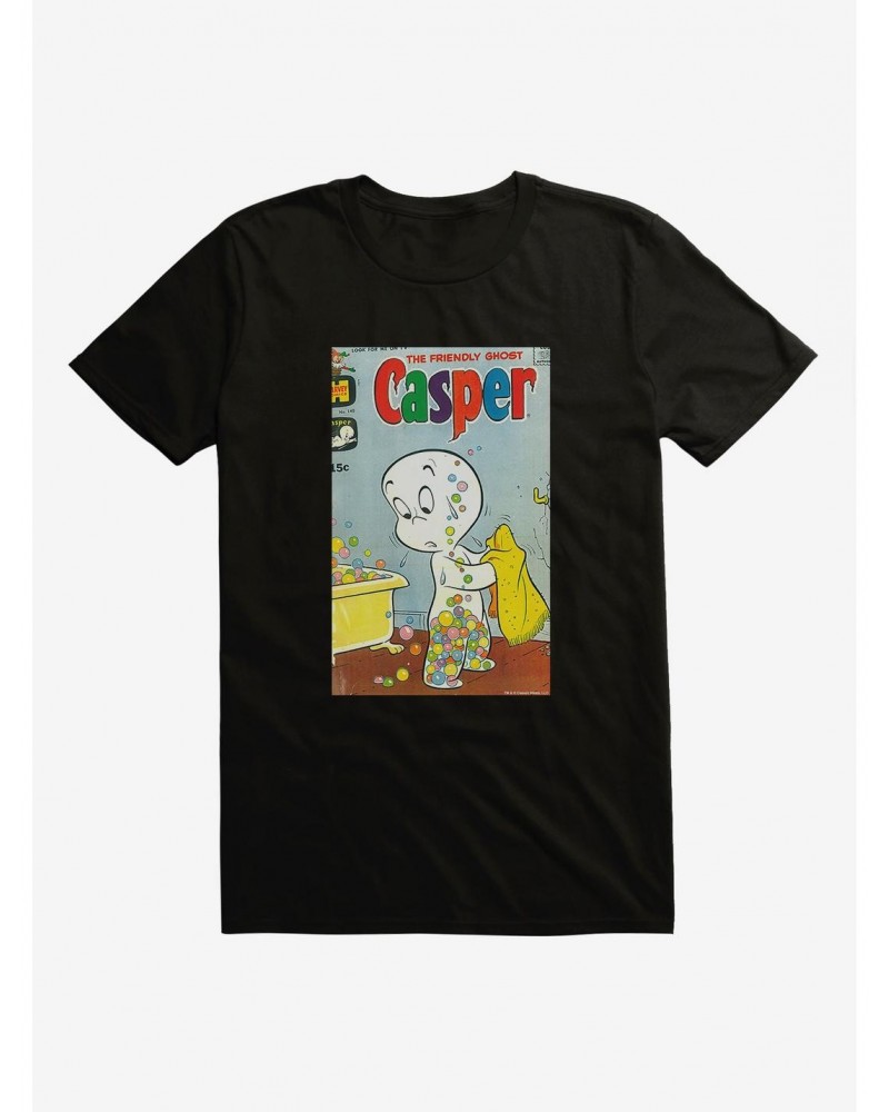 Casper The Friendly Ghost Bubbles Comic Cover T-Shirt $7.41 T-Shirts