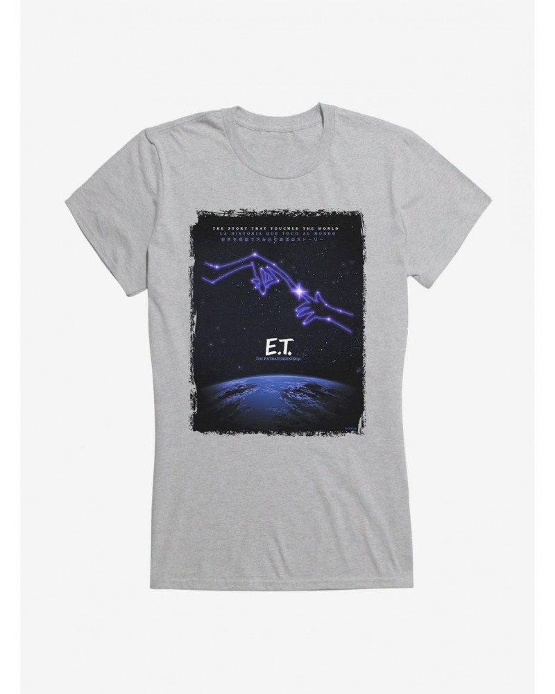 E.T. 40th Anniversary The Story That Touched The World Girls T-Shirt $9.71 T-Shirts
