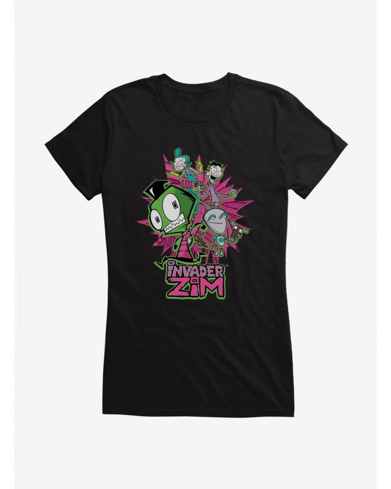 Invader Zim GIR & Roboparents Girls T-Shirt $7.77 T-Shirts