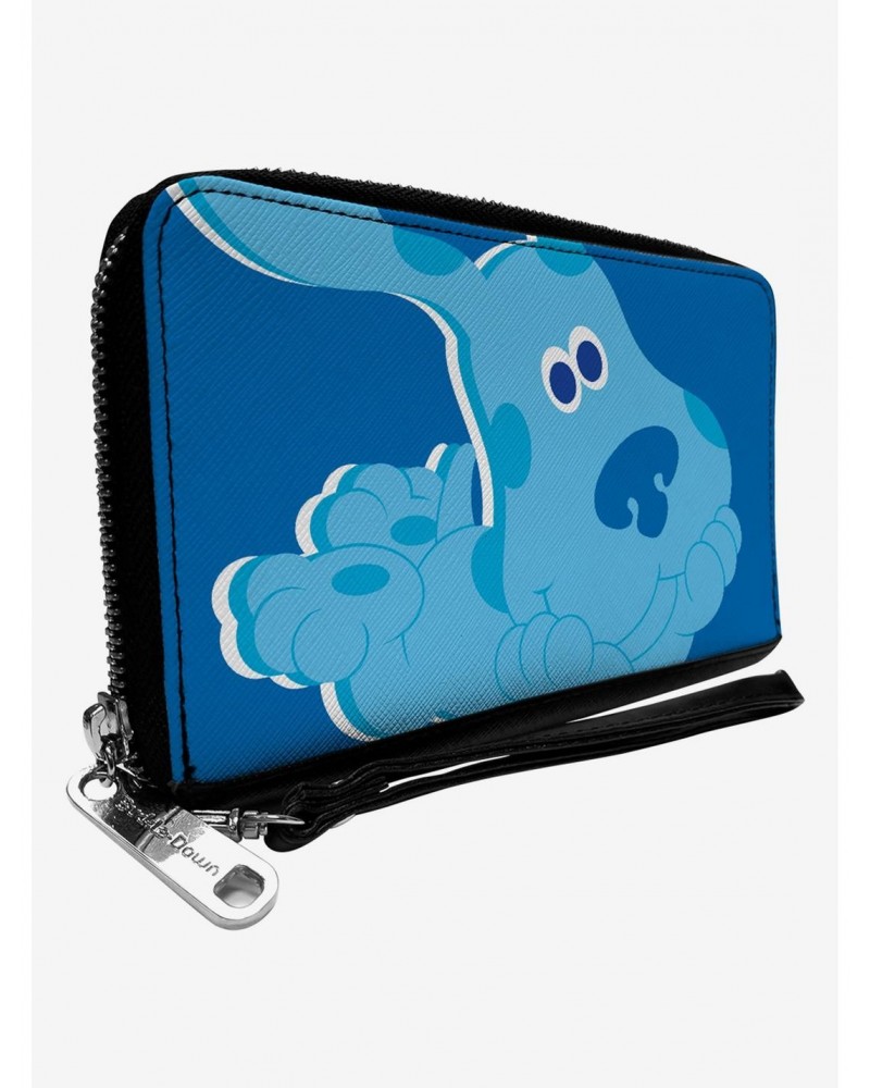 Blue's Clues Blue Full Body Smiling Zip Around Wallet $15.36 Wallets