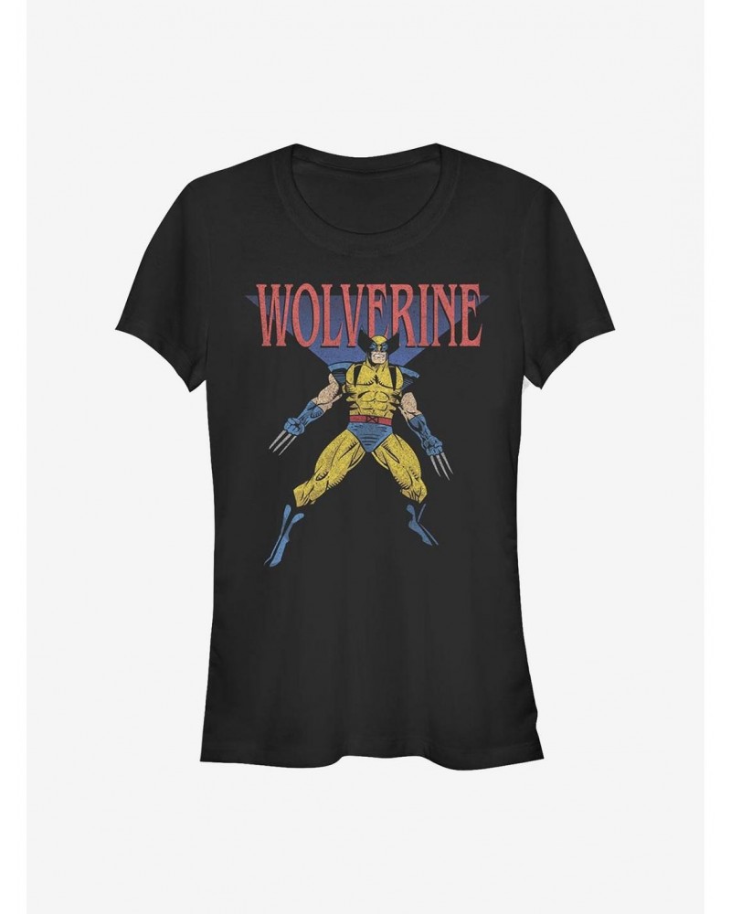 Marvel Wolverine Wolverine 90's Girls T-Shirt $7.93 T-Shirts