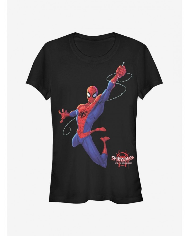 Marvel Spider-Man: Into The Spider-Verse Real Spider-Man Girls T-Shirt $5.50 T-Shirts