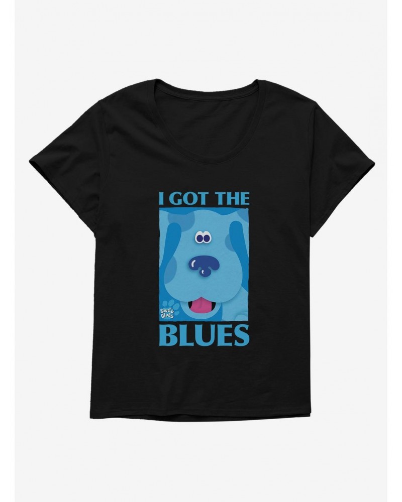 Blue's Clues I Got The Blues Girls T-Shirt Plus Size $10.17 T-Shirts
